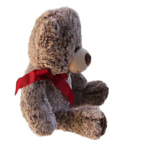 HugFun 2 Tone Brown Bear Ribbed Feet and Ears Size Med 17" - Picture 4 of 9